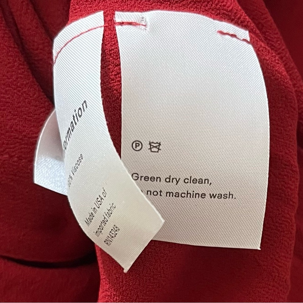 Reformation Alma Dress in Crimson, Size 2 - Picture 4 of 12